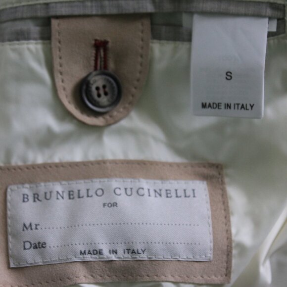 NWT Brunello Cucinelli Mens Suede Leather Gilet Vest, Small - Picture 4 of 8